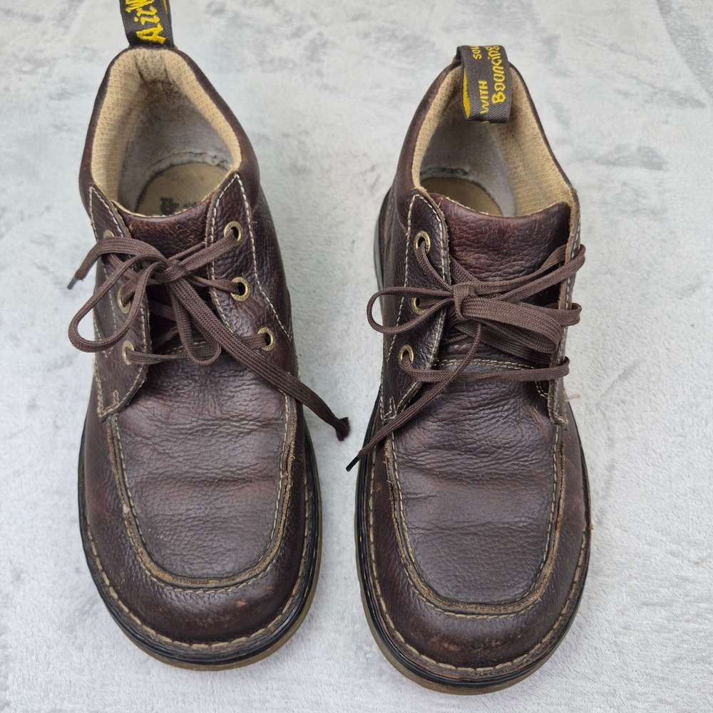 Doc Dr. Martens Paco Brown Leather Moc Toe Chukka Boots Mens 12 AW004 90s Punk - Picture 4 of 12
